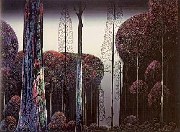 "Gothic Forest" Serigraph by Eyvind Earle