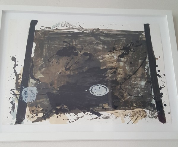 Untitled circa 1970 Lithograph by Antoni Tapies