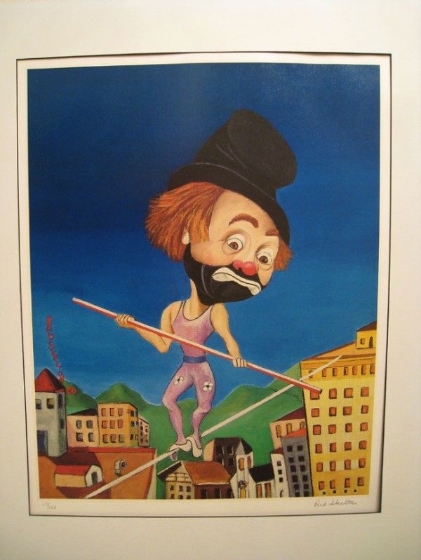 "Above It All" Matted Lithograph by Red Skelton