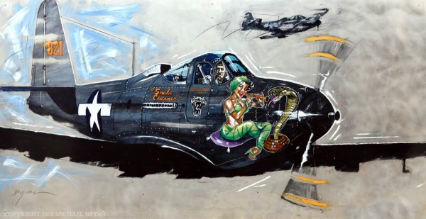 "Snake Charmer" Original Mixed Media on Aluminum  by Michael Bryan