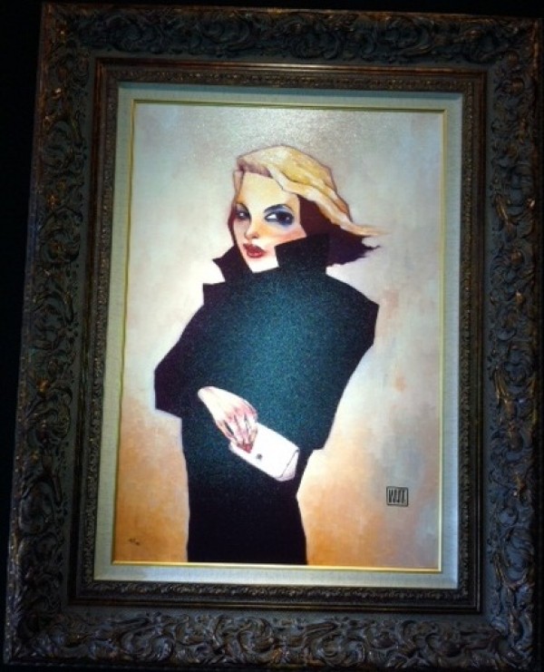 "The Lies She Tells, I Believe Them So Well" Framed Giclee on Canvas by Todd White