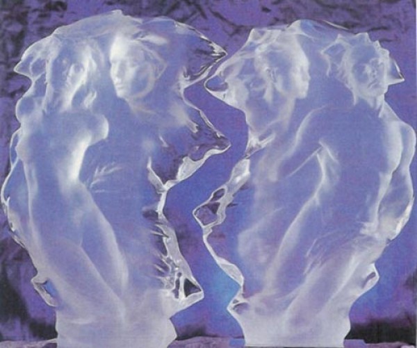 "Duet" Acrylic Female Sculpture by Frederick Hart