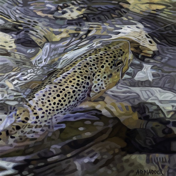 "Secluded Water Series 5" Giclee on Canvas by AD Maddox