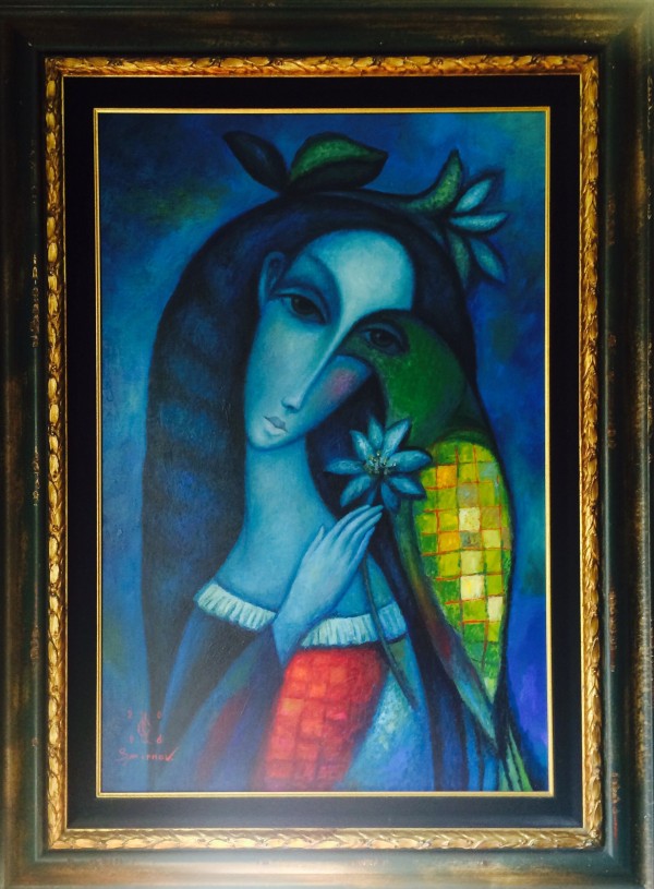 "Night Bird"  Original Oil on Canvas by Sergey Smirnov49600.