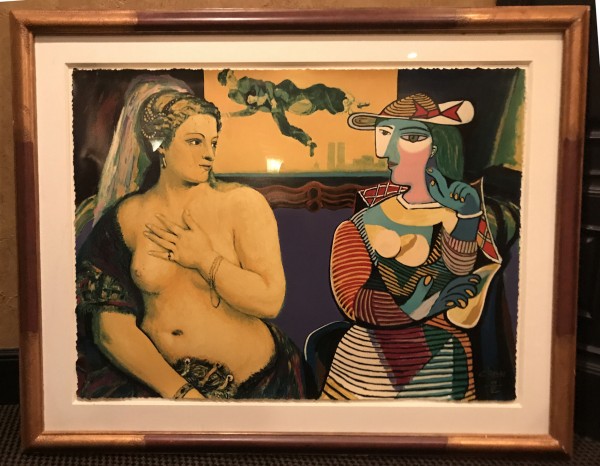 "Love Above Confrontation" Serigraph by Dr. T. F. Chen