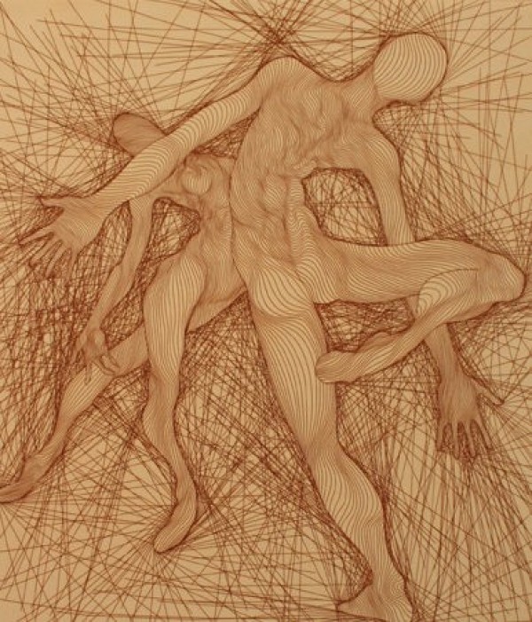 Guillaume Azoulay Passo di Due Etching 