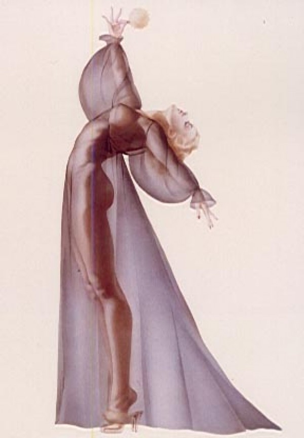 "Sheer Elegance" Lithograph/Opalesque by Alberto Vargas