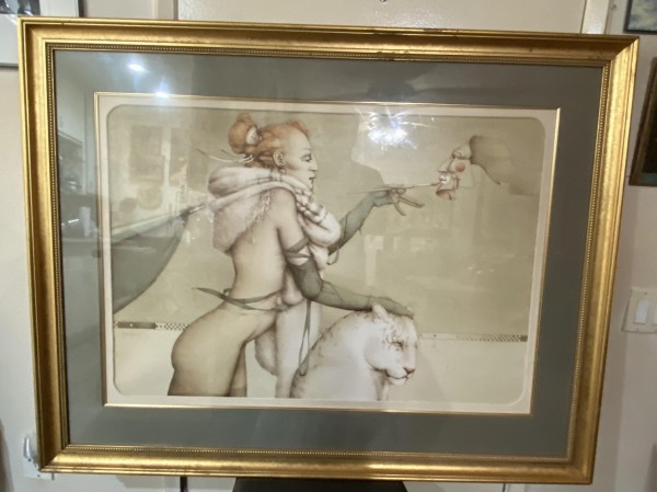 “The Creation“ Stone Lithograph by Michael Parkes
