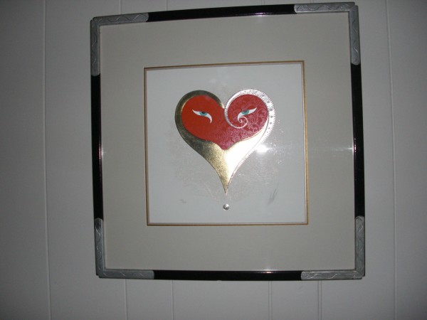 "Heart 11 Red" from the Hearts and Zephyrs Suite by Erte