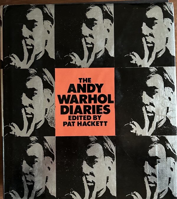 Andy Warhol "The Andy Warhol Diaries" Hardbound for sale