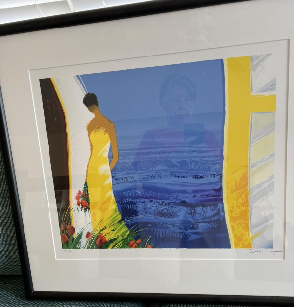 “Douceur Bleue” Giclee on Paper by Emile Bellet