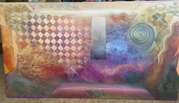"Genesis" Acrylic and Oil on Canvas by Richard Quinn