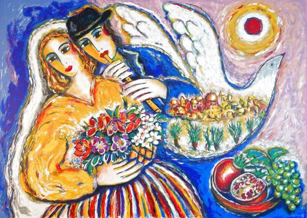 "Peace Over Jerusalem" Serigraph by Zamy Steynovitz