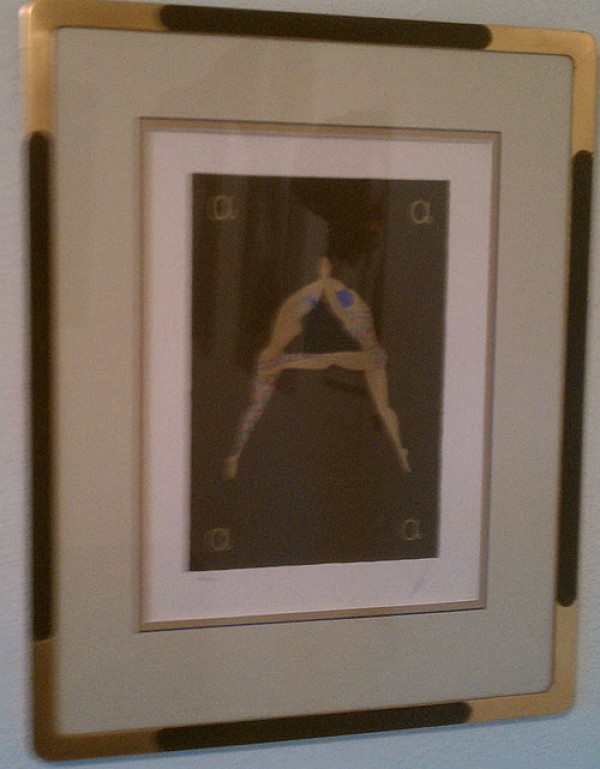 "Letter A" Framed Serigraph/Lithograph by Erte