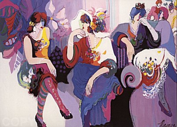 "At the Ball" Serigraph on Paper by Isaac Maimon