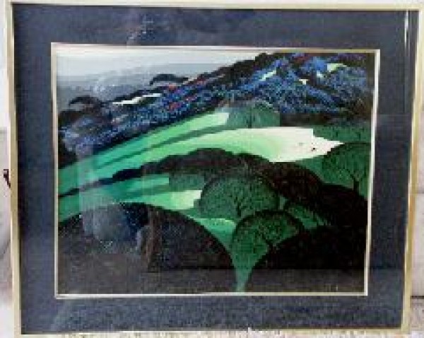 "Spring" Framed Serigraph by Eyvind Earle