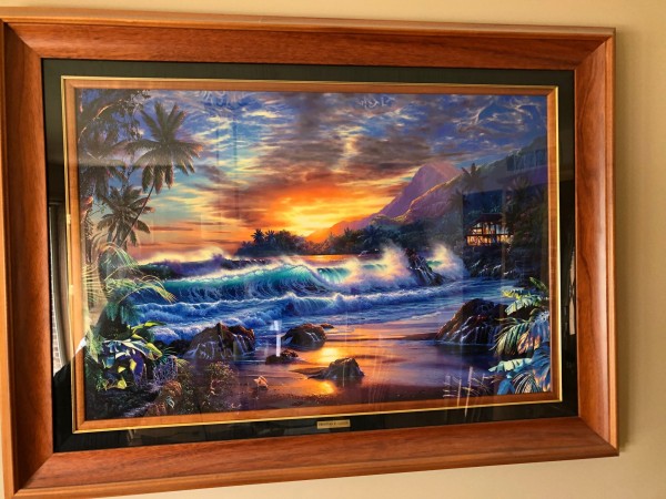 "Eternal Embrace" Mixed Media Lassengraph Roland on Canvas by Christian Riese Lassen