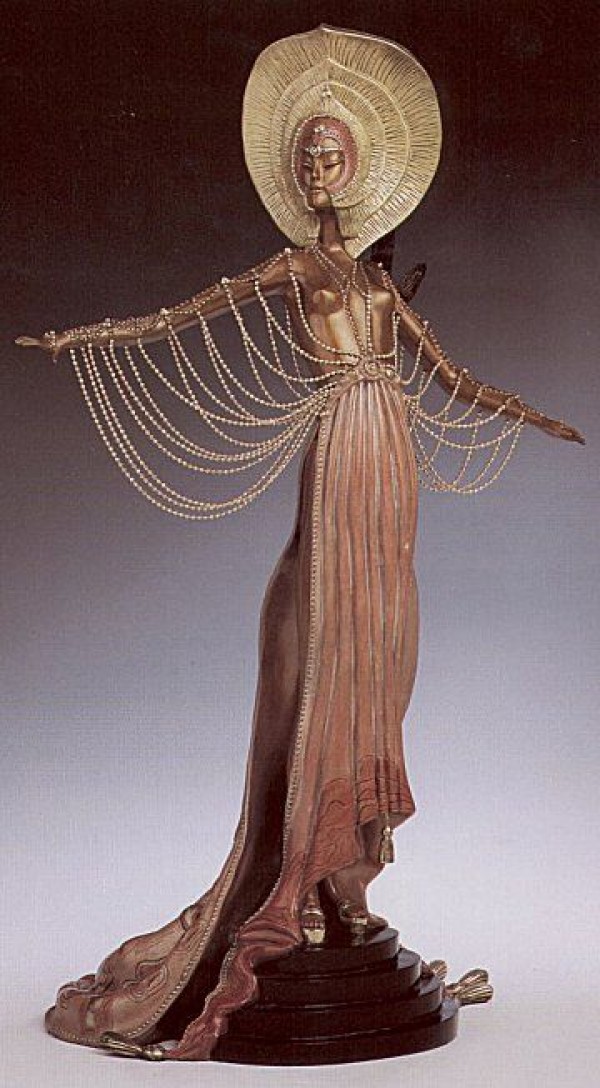 "L'Orientale" a Bronze Sculpture by Erte