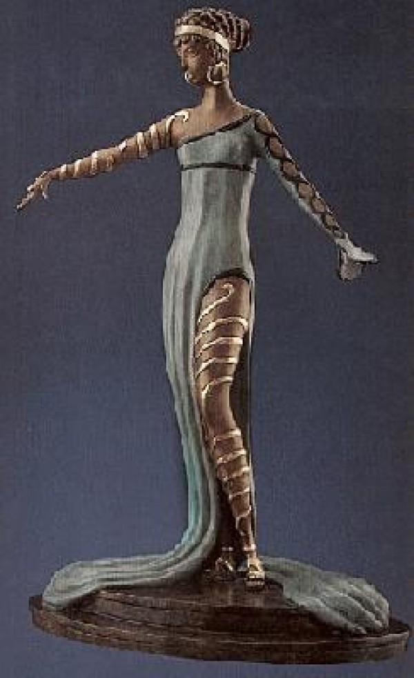"La Merveilleuse" 1982 Bronze Sculpture by Erte