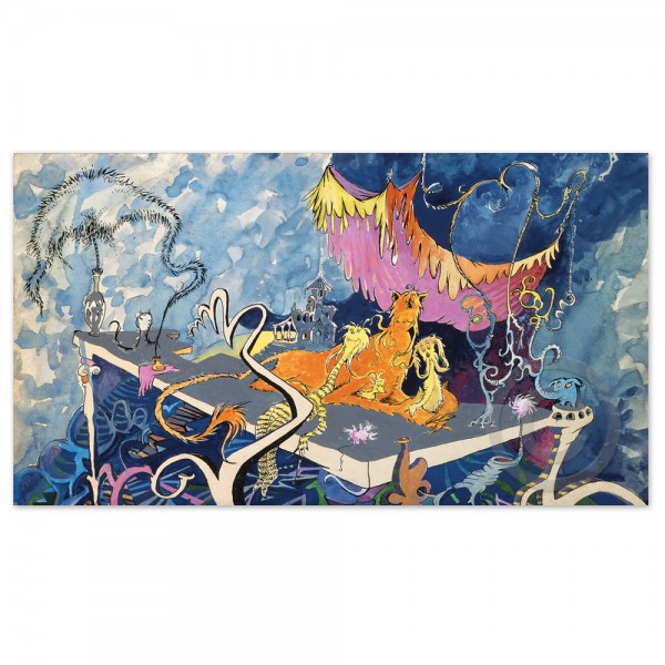 "Relaxed in Spite of It" Serigraph by Dr. Seuss