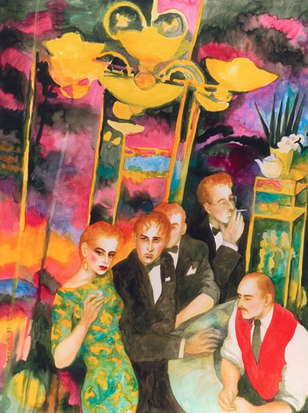 "Just Another Night" Original Watercolor by Joanna Zjawinska