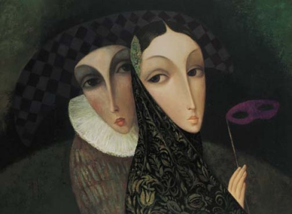 "Masquerade" Giclee on Canvas by Sergey Smirnov