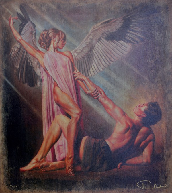 "Sacra Miser" Limited Edition Giclee on Canvas by Tomasz Rut