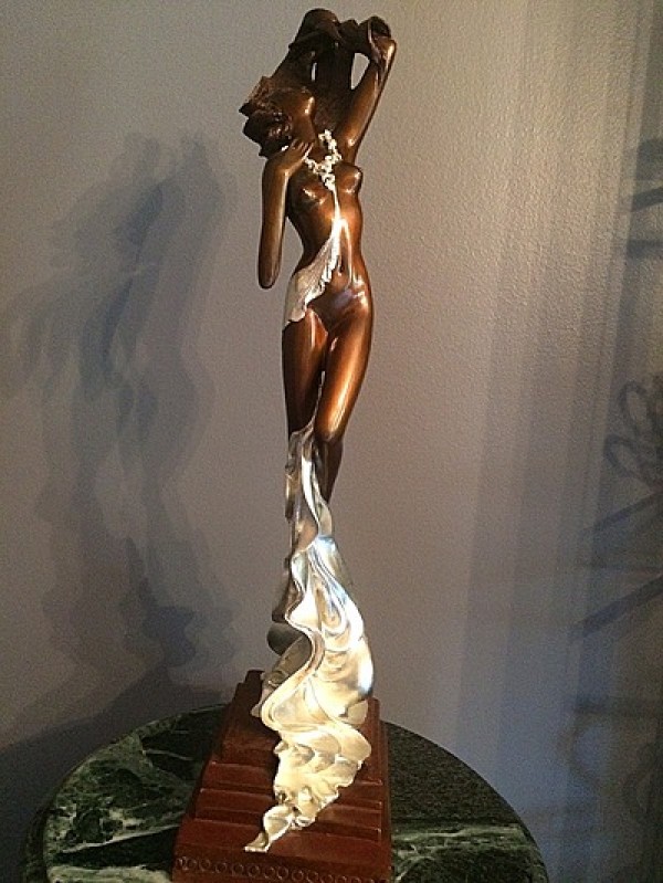 "Primavera" Bronze Sculpture by Angelo Basso