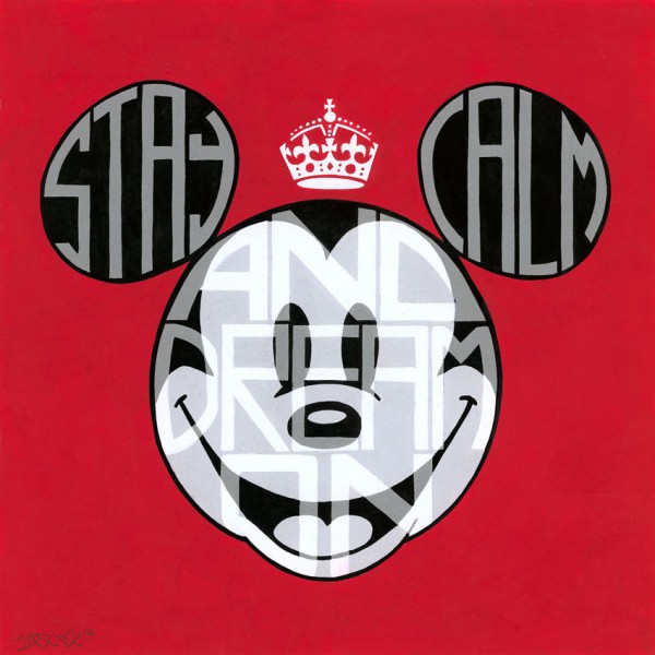 "Stay Calm and Dream On" Hand-Embellished Giclee/Canvas by Tennessee Loveless