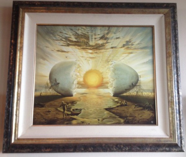"Sunrise By The Ocean" Giclee on canvas by Vladimir Kush