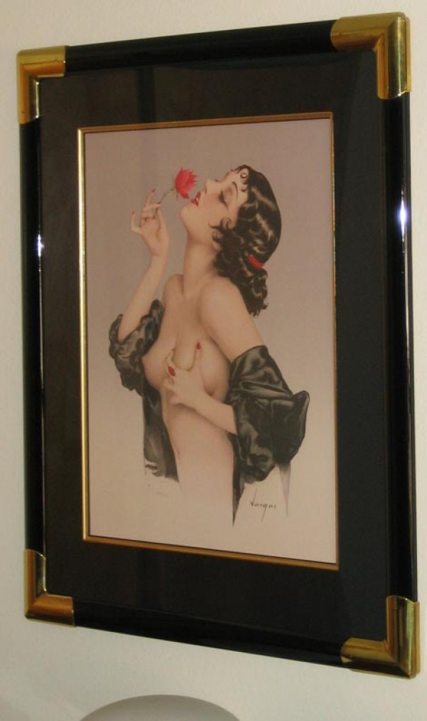 "Memories of Olive" Framed Lithograph/Arches by Alberto Vargas