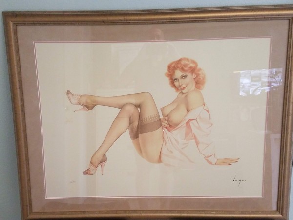"Legacy Nude #11 Silk Stockings" Lithograph on Paper by Alberto Vargas