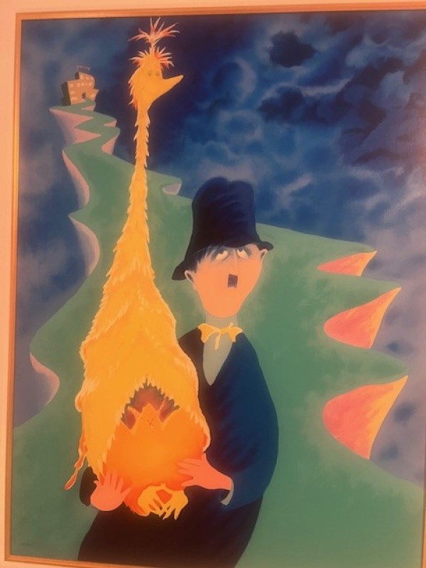 "Man Who Made an Unwise Purchase" Serigraph on Archival Canvas by Dr. Seuss