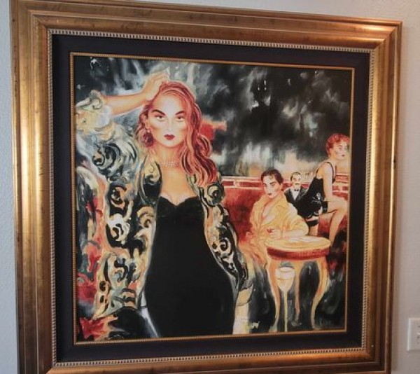 "Should I Surrender?" Framed Serigraph/Canvas by Joanna Zjawinska