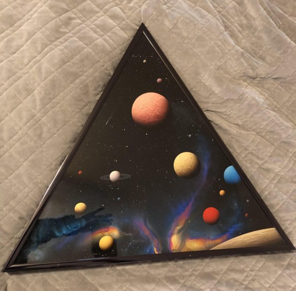 “Dragon’s Eye Delta” Mixed Media Reverse Glass Painting by Dave Archer