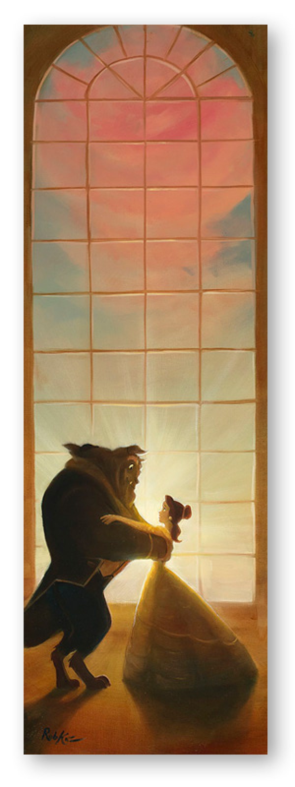 "Rising In the East" Hand Embellished Giclee on Canvas by Rob Kaz