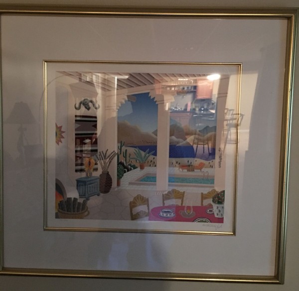 "Desert Patio" Serigraph from Thomas McKnight's Four Corners Suite