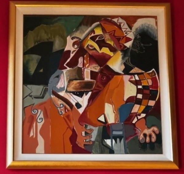 True Love Serigraph on Canvas by Alexandra Nechita