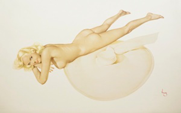 Legacy Nude #3, "Sand Witch" Lithograph/Arches by Alberto Vargas