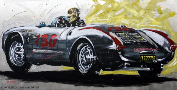 "Little Bastard" Jimmy D #2 Original Mixed Media on Aluminum by Michael Bryan