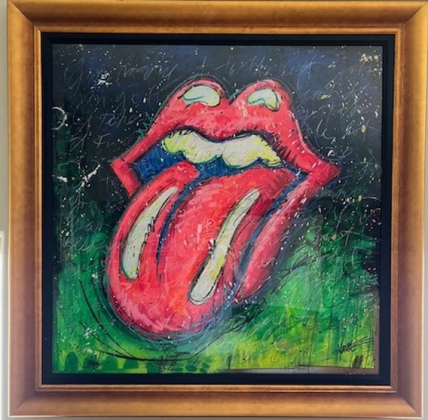 "Harlem Shuffle" Unique Mixed Media on Paper by Tim Yanke