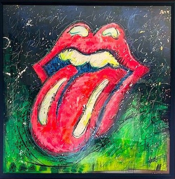 "Harlem Shuffle" Unique Mixed Media on Paper by Tim Yanke