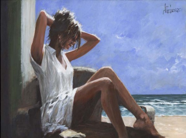 "In The Warmth Of The Sun" print on canvas by Aldo Luongo