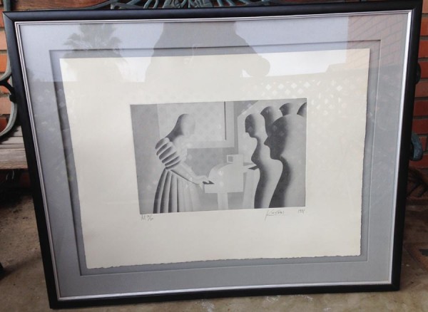 "Kryptonite" AP Serigraph on Deckled Paper by Mark Kostabi