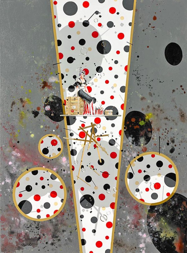 "Modele 1900" hand-signed archival pigment print on canvas by Philippe Bertho