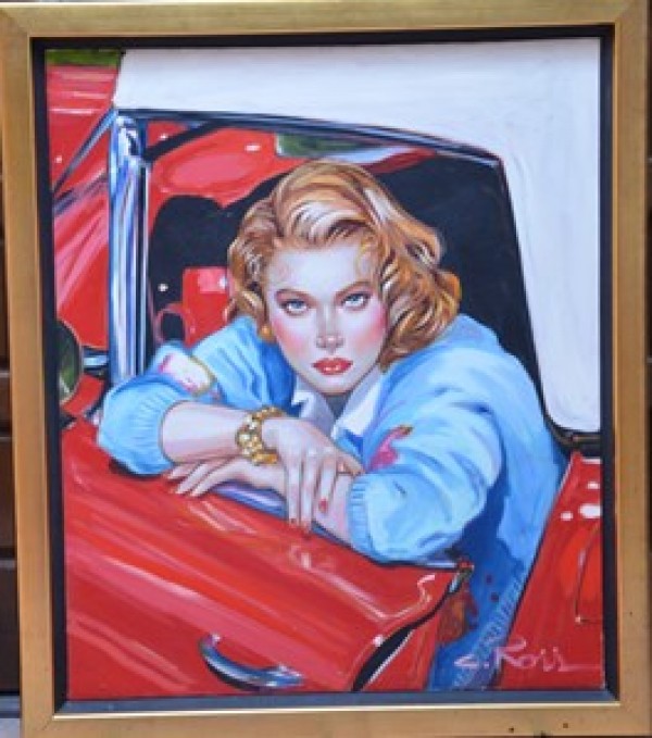 "Something to Talk About" Original Oil on Canvas by Colleen Ross