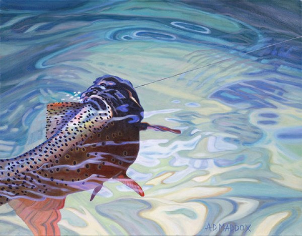 "Bend in the Stone" Giclee on Canvas by AD Maddox