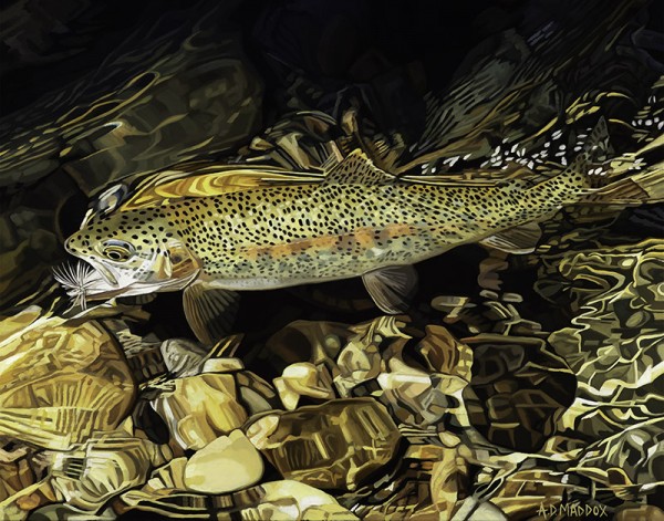 "Boulder River Rainbow" Giclee on Paper by AD Maddox