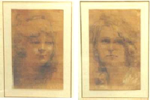 "Untitled Portrait I" Original Pastel by William Henry Clapp