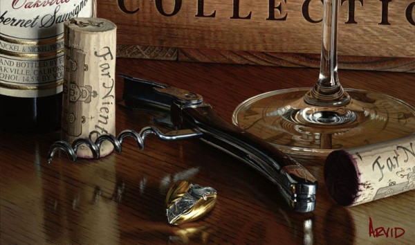 The Collection Giclee on Canvas Wine Art by Thomas Arvid